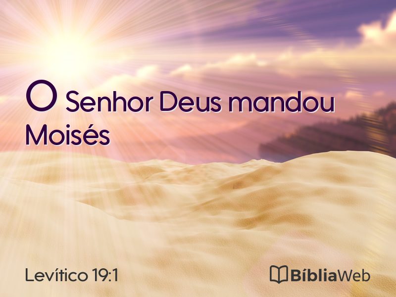 Levítico 19:1 em imagem para compartilhar