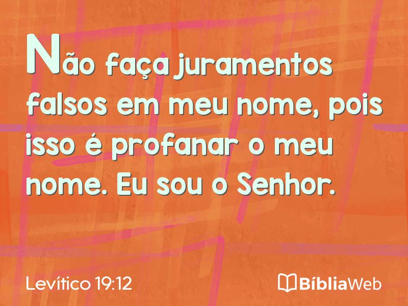 Levítico 19:12 em imagem para compartilhar