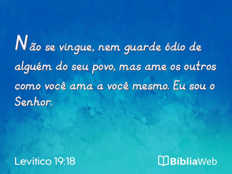 Levítico 19:18 em imagem para compartilhar