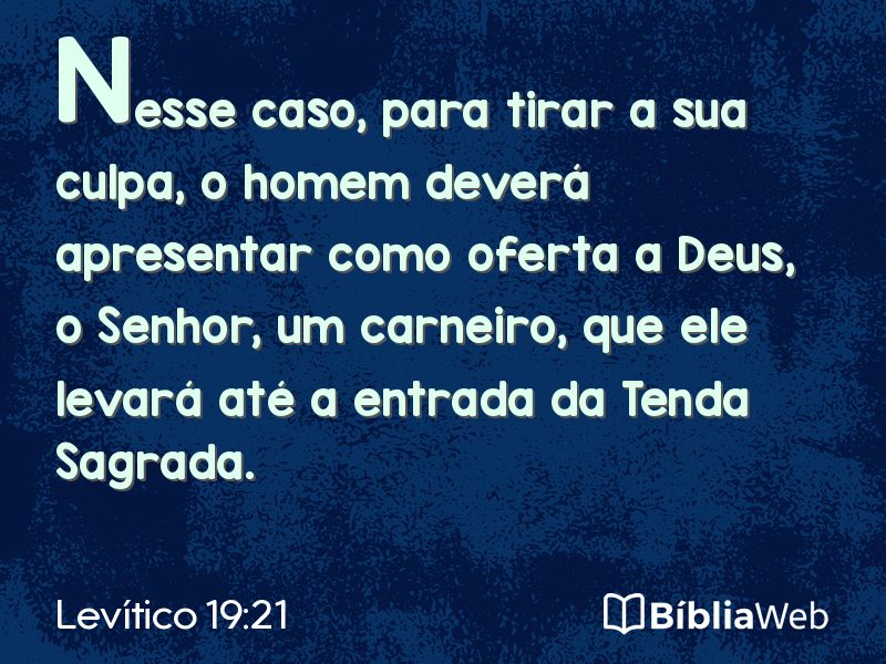 Levítico 19:21 em imagem para compartilhar