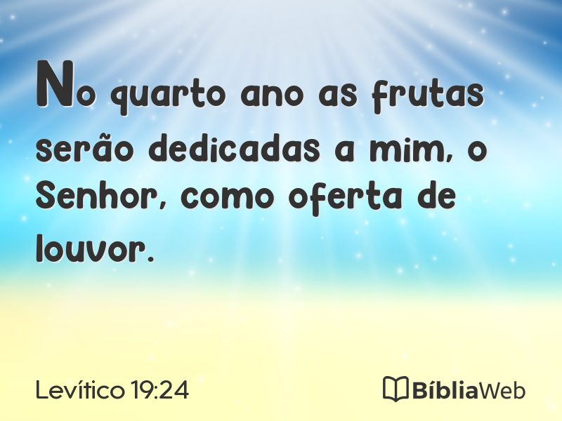 Levítico 19:24 em imagem para compartilhar