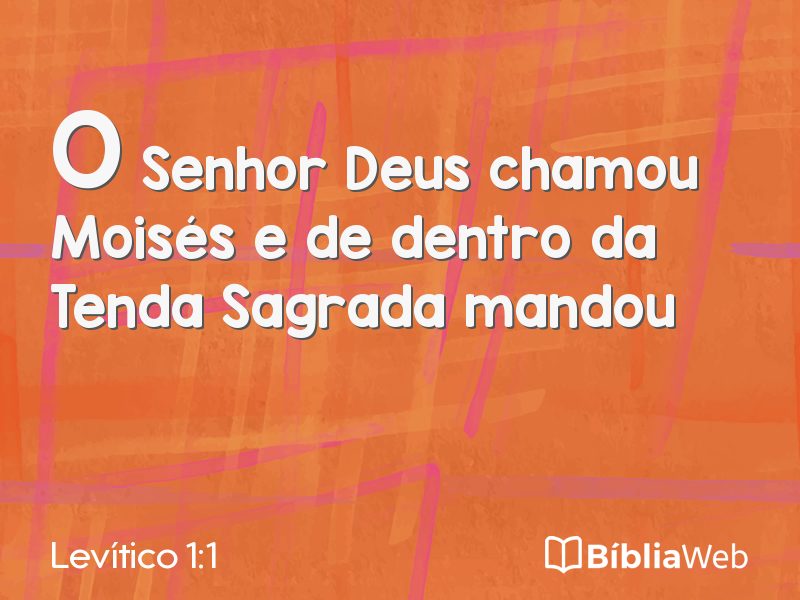 Levítico 1:1 em imagem para compartilhar