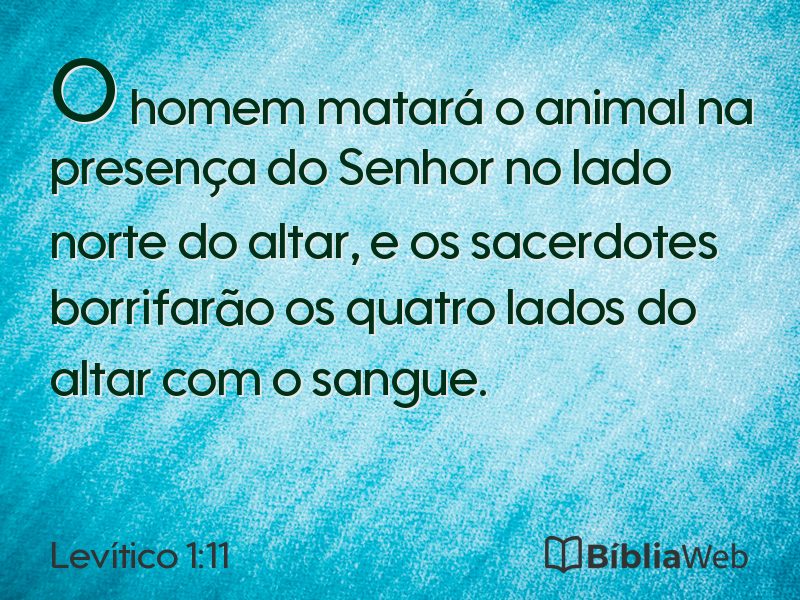 Levítico 1:11 em imagem para compartilhar