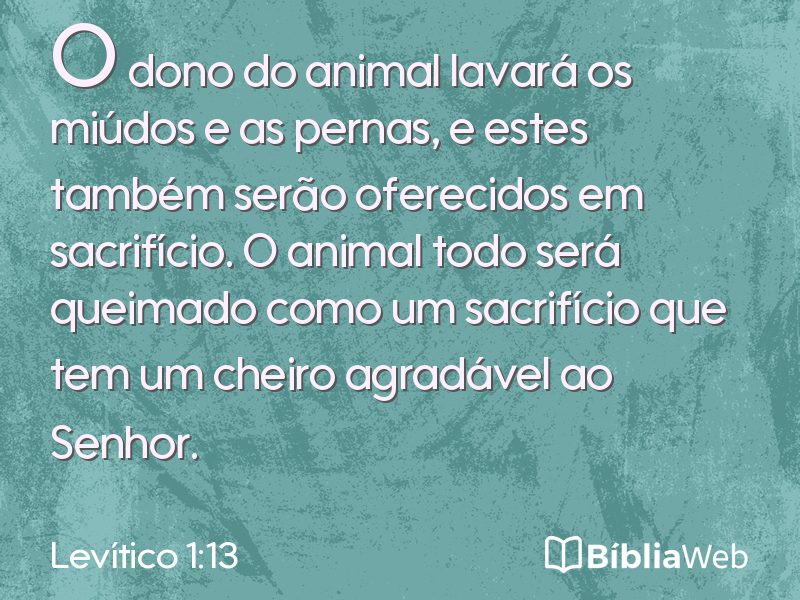 Levítico 1:13 em imagem para compartilhar