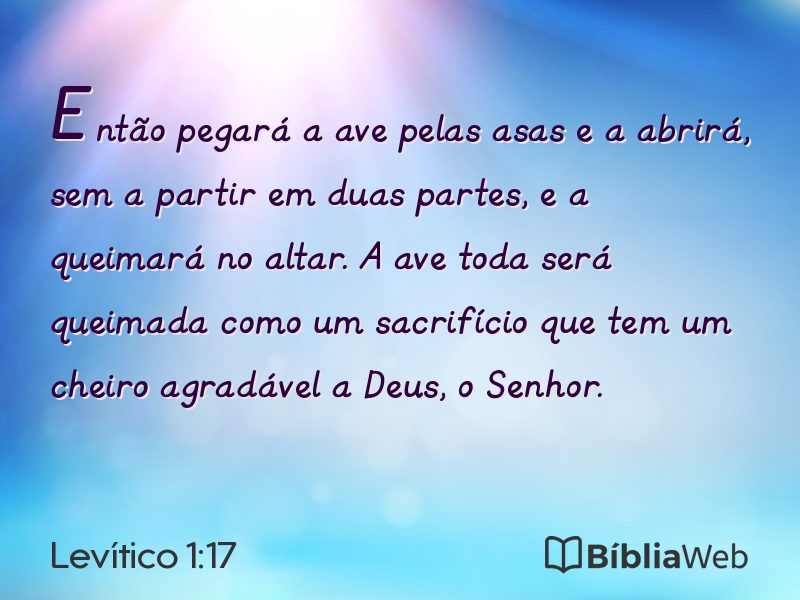 Levítico 1:17 em imagem para compartilhar