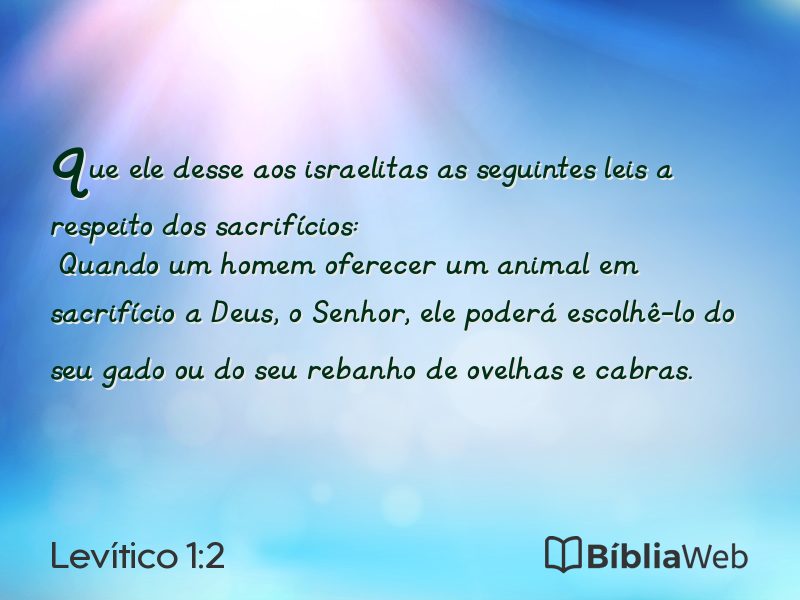 Levítico 1:2 em imagem para compartilhar