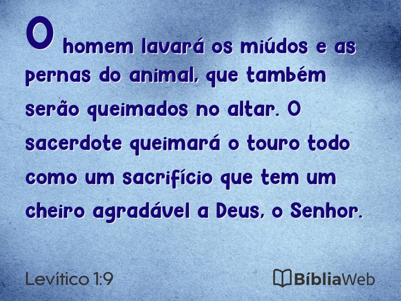 Levítico 1:9 em imagem para compartilhar