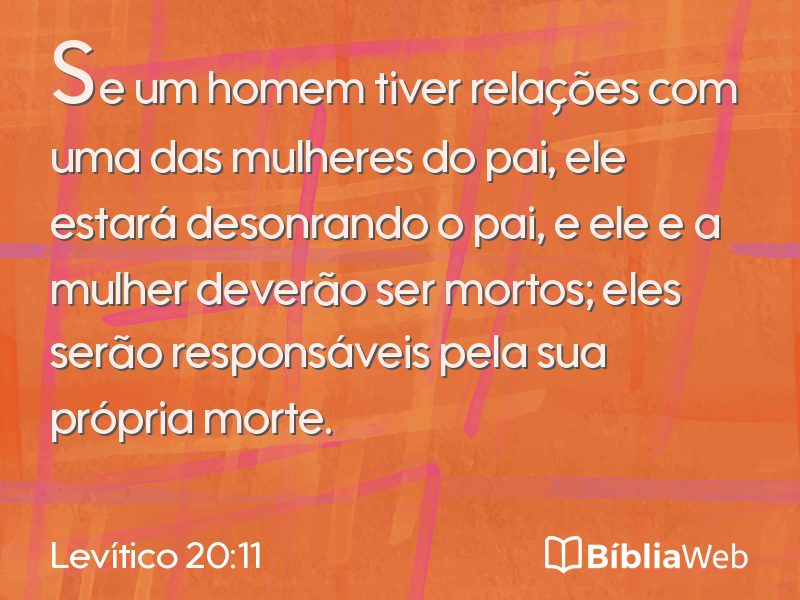 Levítico 20:11 em imagem para compartilhar