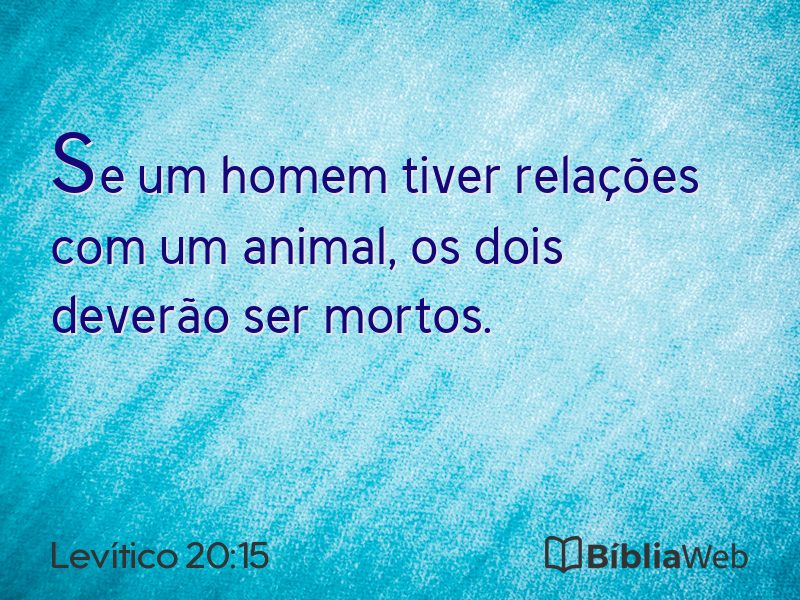 Levítico 20:15 em imagem para compartilhar