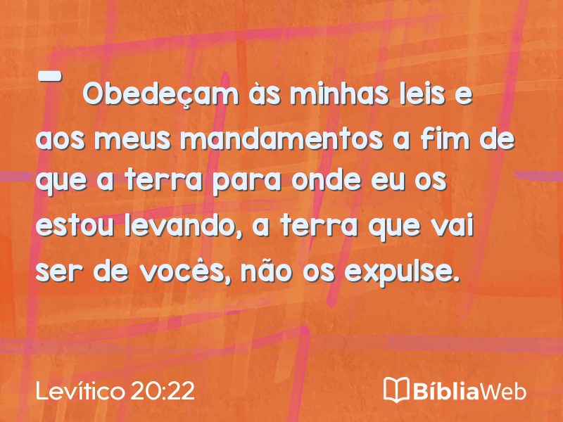 Levítico 20:22 em imagem para compartilhar