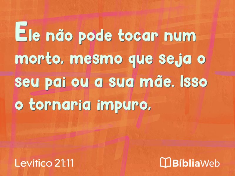 Levítico 21:11 em imagem para compartilhar