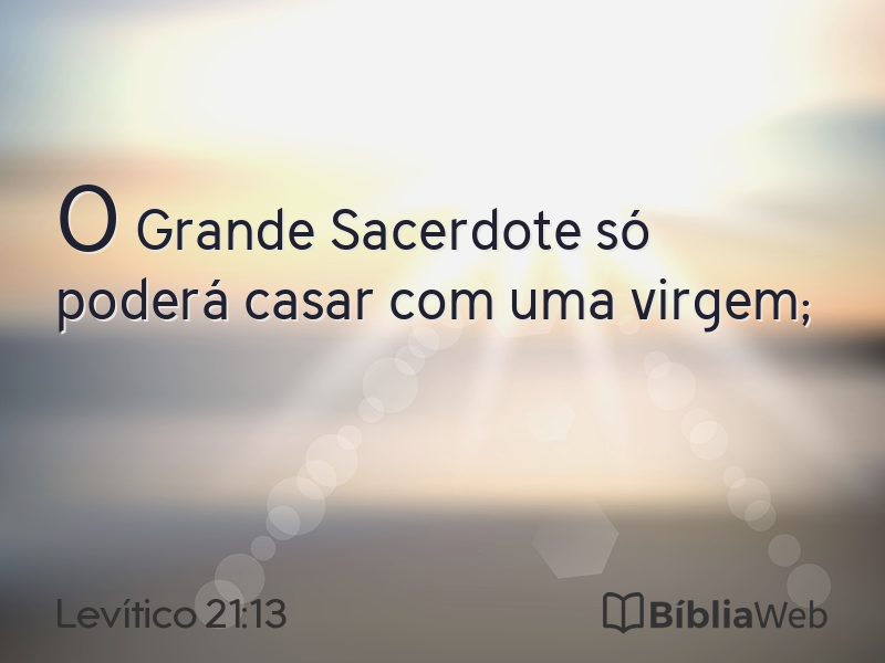 Levítico 21:13 em imagem para compartilhar