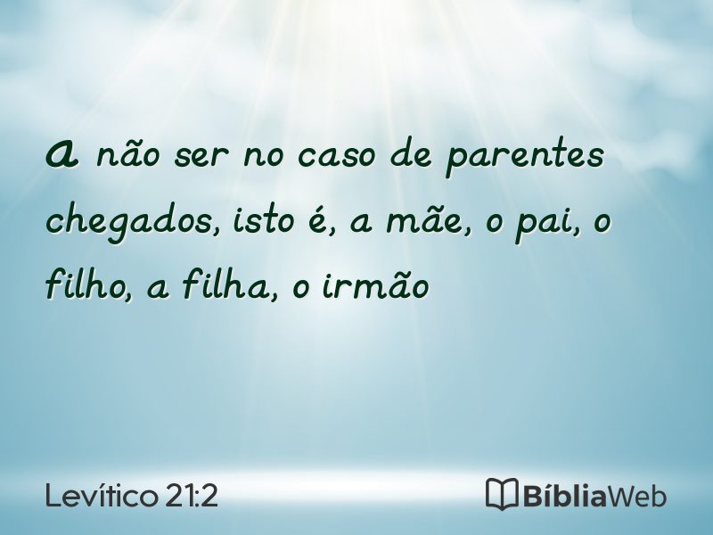Levítico 21:2 em imagem para compartilhar