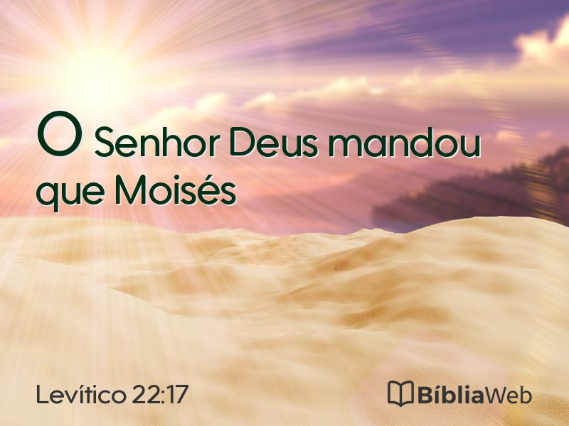Levítico 22:17 em imagem para compartilhar