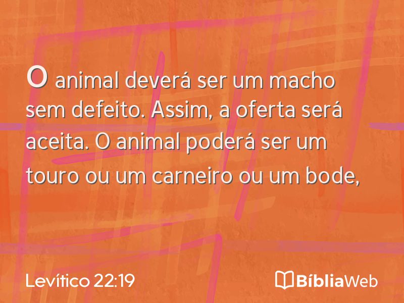 Levítico 22:19 em imagem para compartilhar