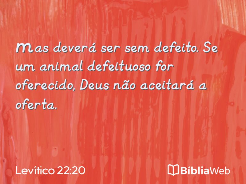 Levítico 22:20 em imagem para compartilhar