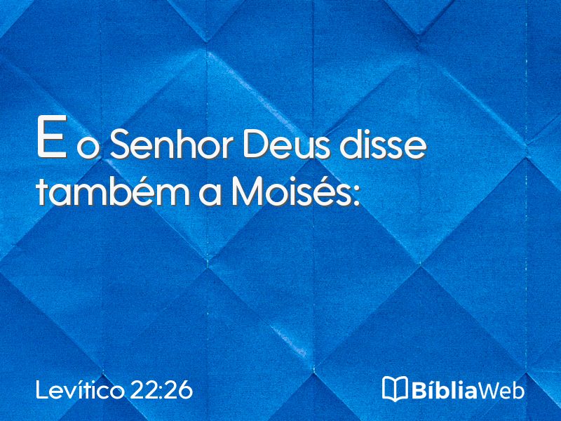 Levítico 22:26 em imagem para compartilhar