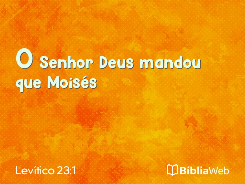 Levítico 23:1 em imagem para compartilhar
