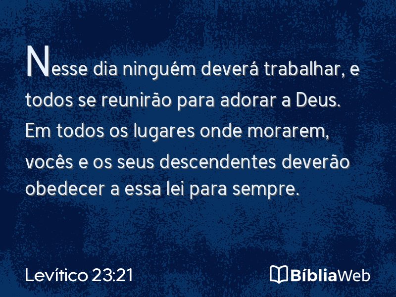 Levítico 23:21 em imagem para compartilhar