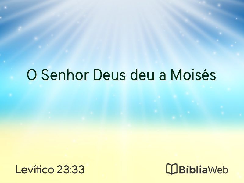 Levítico 23:33 em imagem para compartilhar