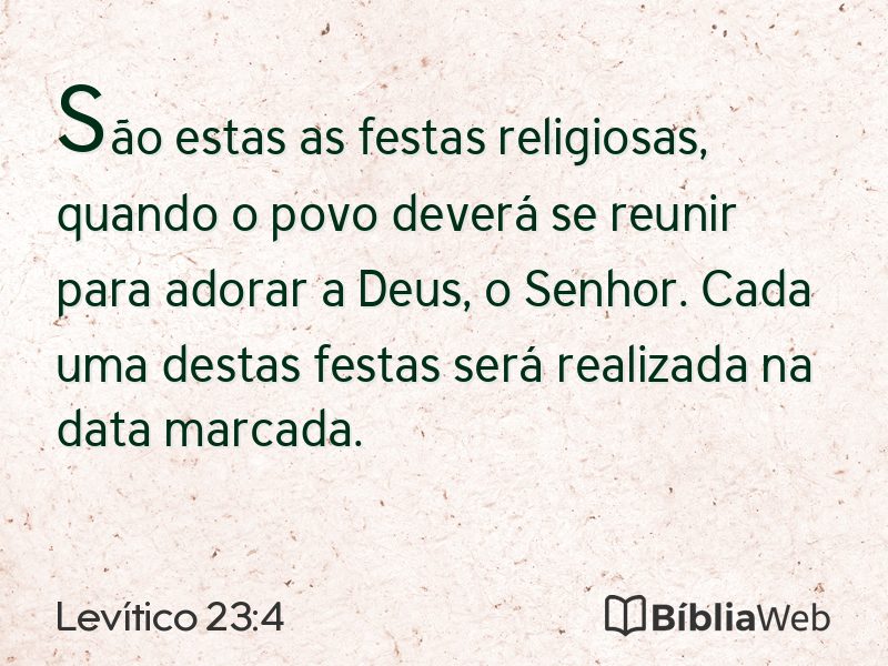 Levítico 23:4 em imagem para compartilhar