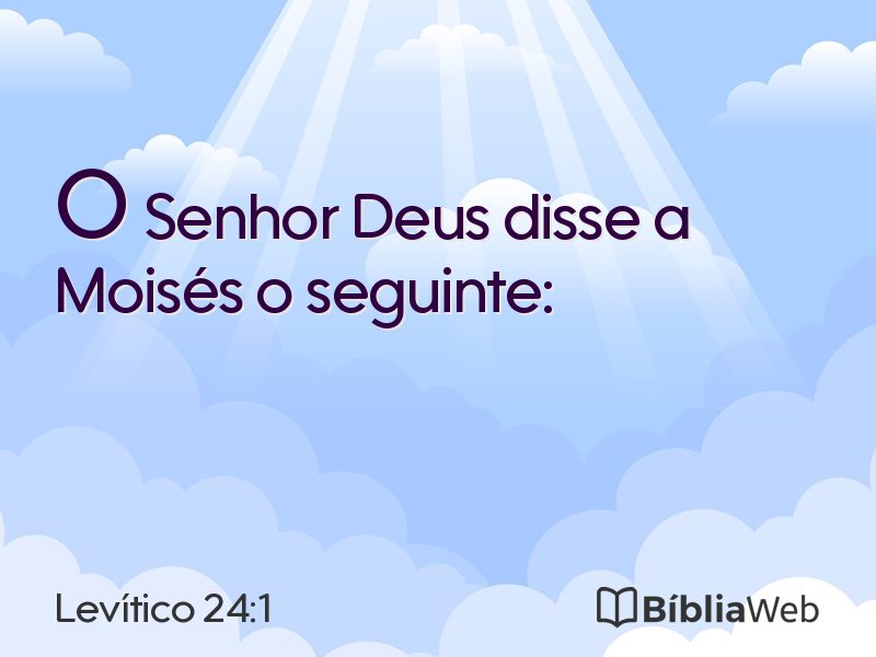 Levítico 24:1 em imagem para compartilhar