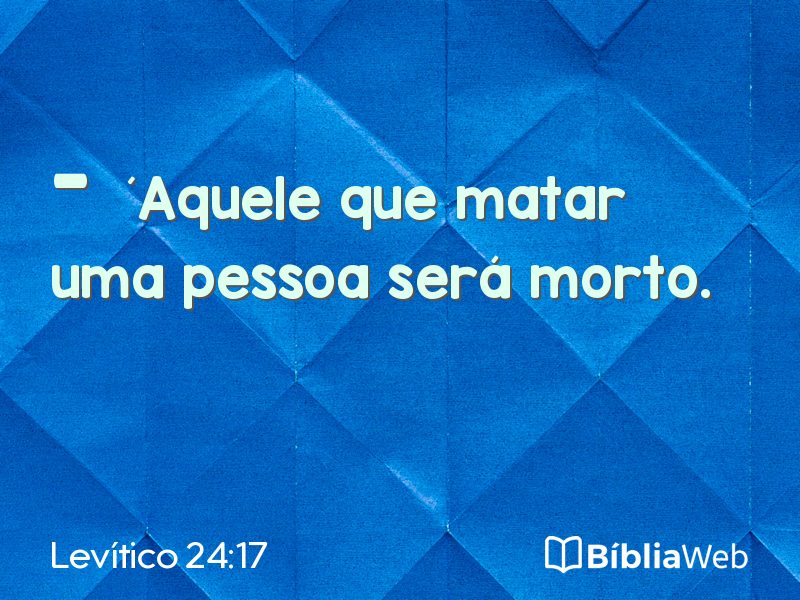 Levítico 24:17 em imagem para compartilhar