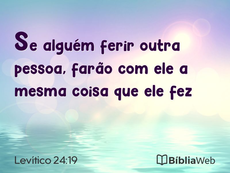 Levítico 24:19 em imagem para compartilhar