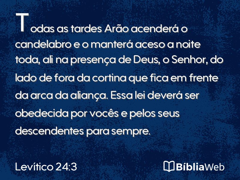 Levítico 24:3 em imagem para compartilhar