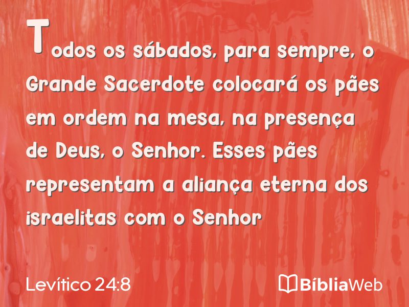 Levítico 24:8 em imagem para compartilhar