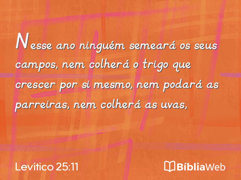 Levítico 25:11 em imagem para compartilhar