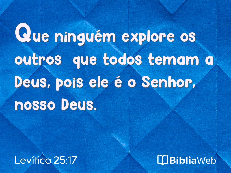 Levítico 25:17 em imagem para compartilhar