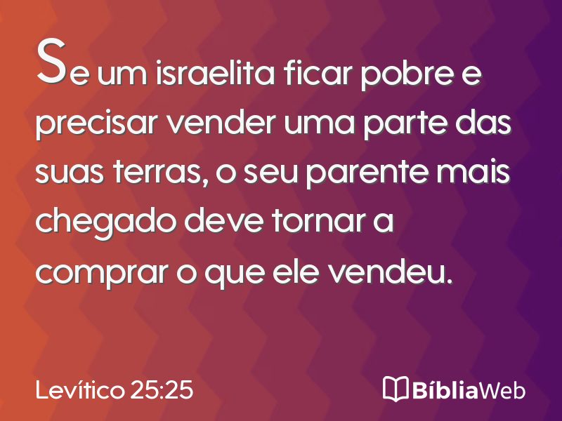 Levítico 25:25 em imagem para compartilhar
