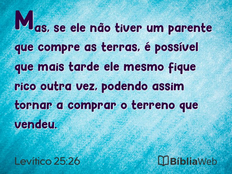 Levítico 25:26 em imagem para compartilhar