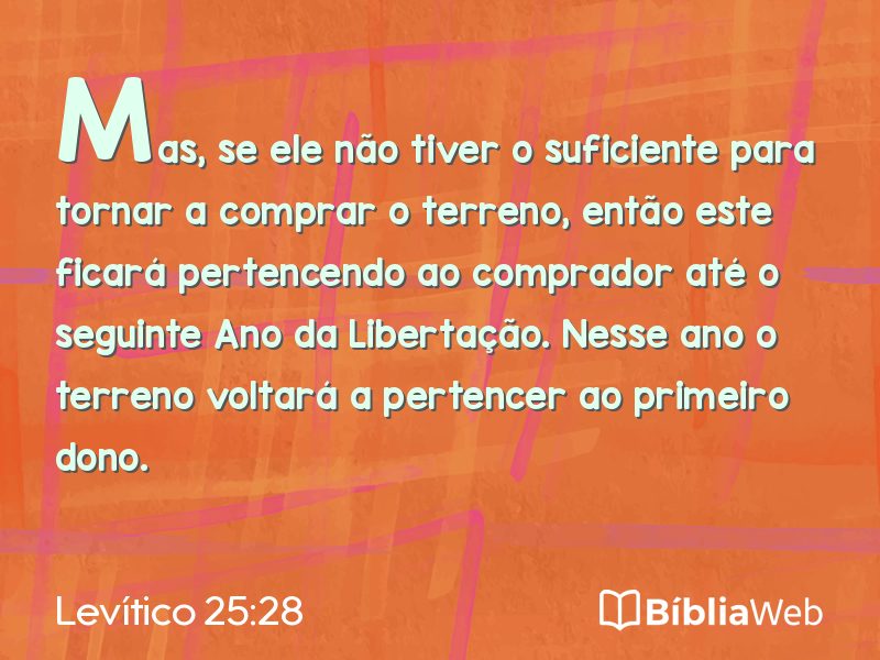 Levítico 25:28 em imagem para compartilhar