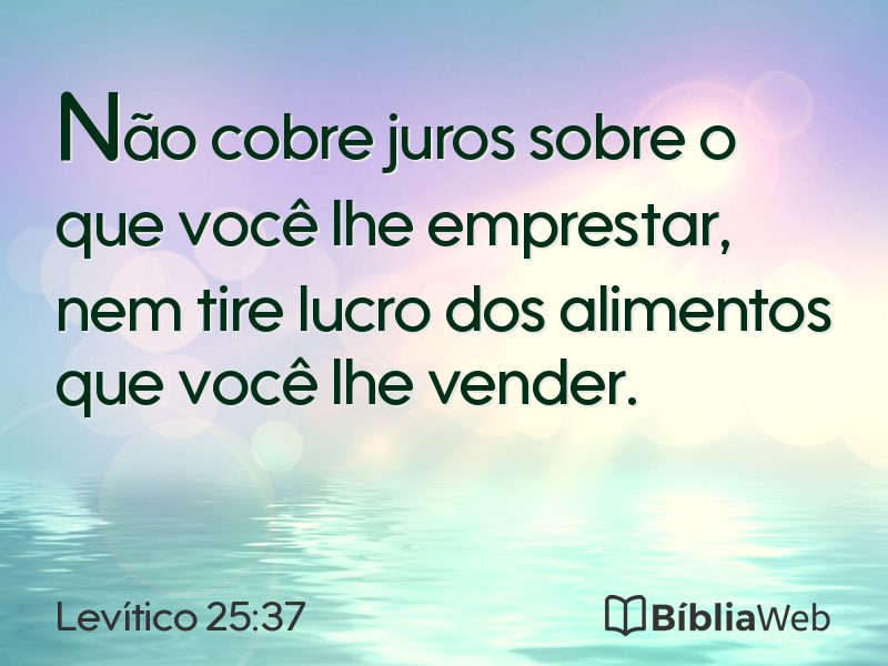Levítico 25:37 em imagem para compartilhar