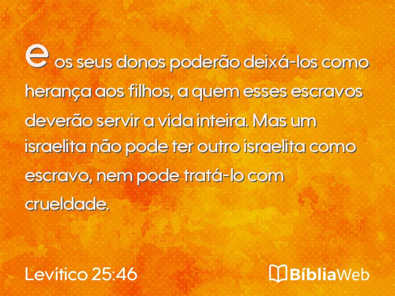 Levítico 25:46 em imagem para compartilhar