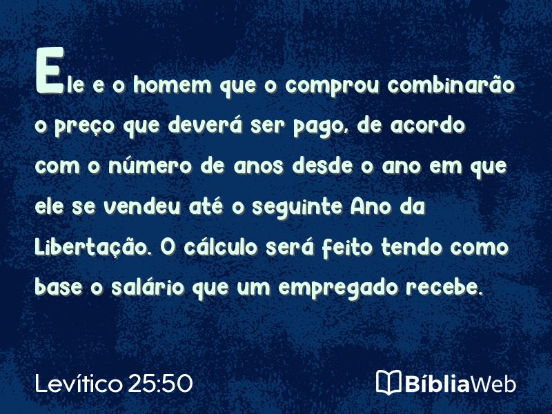 Levítico 25:50 em imagem para compartilhar