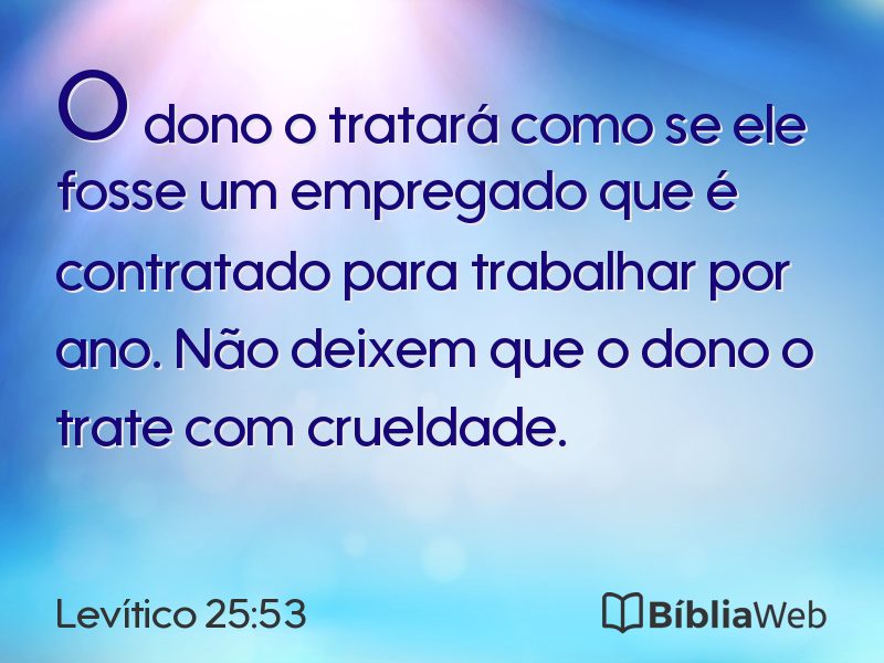 Levítico 25:53 em imagem para compartilhar