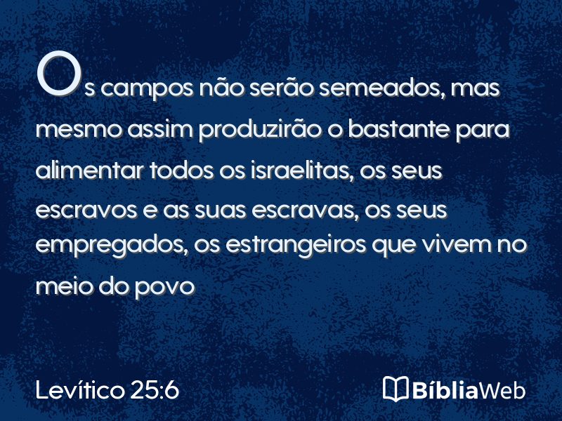 Levítico 25:6 em imagem para compartilhar
