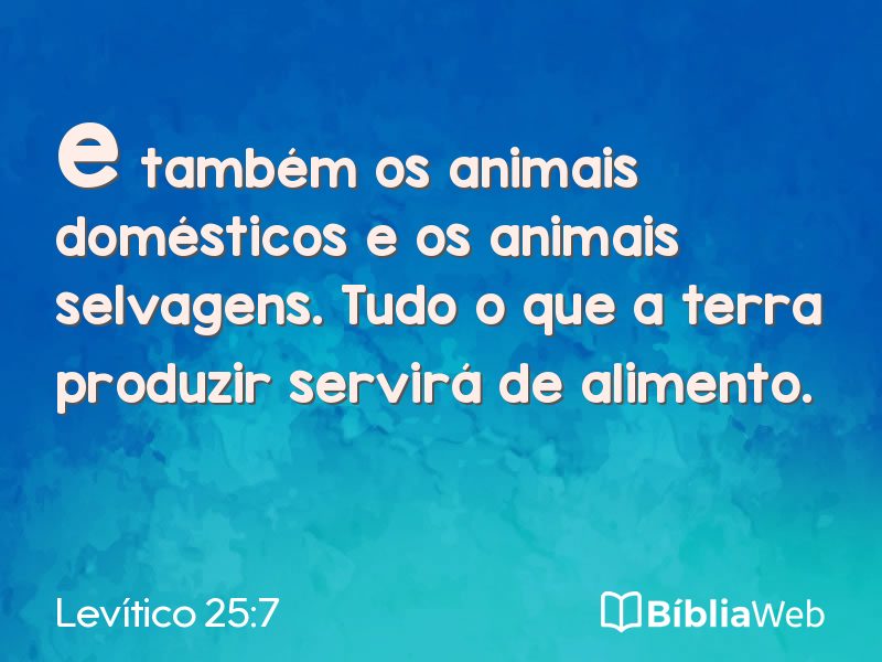 Levítico 25:7 em imagem para compartilhar