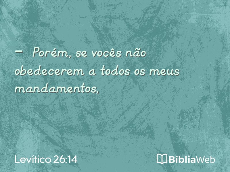 Levítico 26:14 em imagem para compartilhar