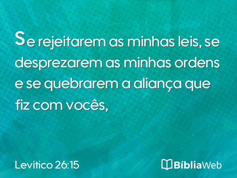 Levítico 26:15 em imagem para compartilhar