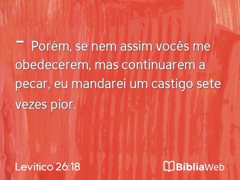 Levítico 26:18 em imagem para compartilhar