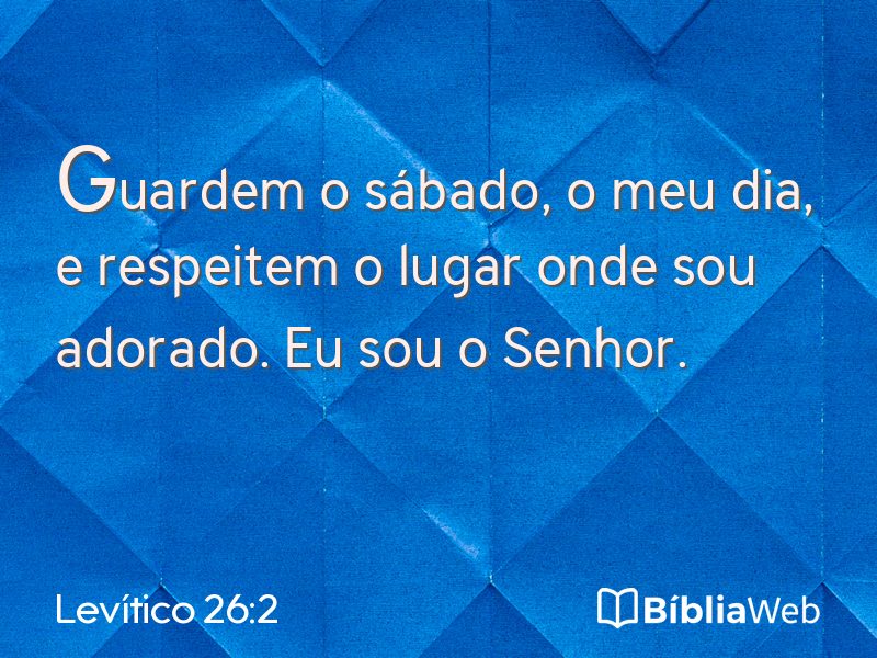 Levítico 26:2 em imagem para compartilhar