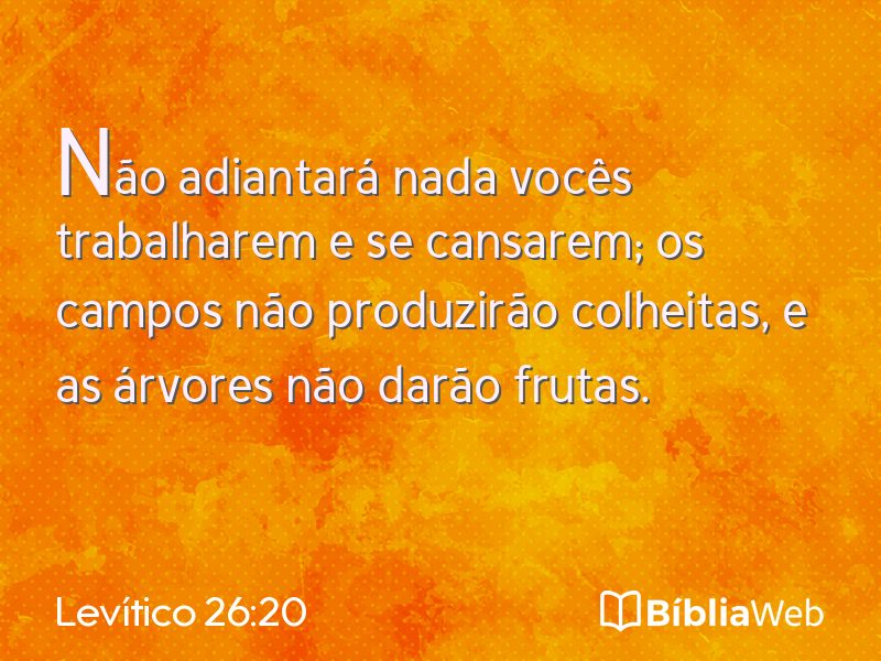 Levítico 26:20 em imagem para compartilhar