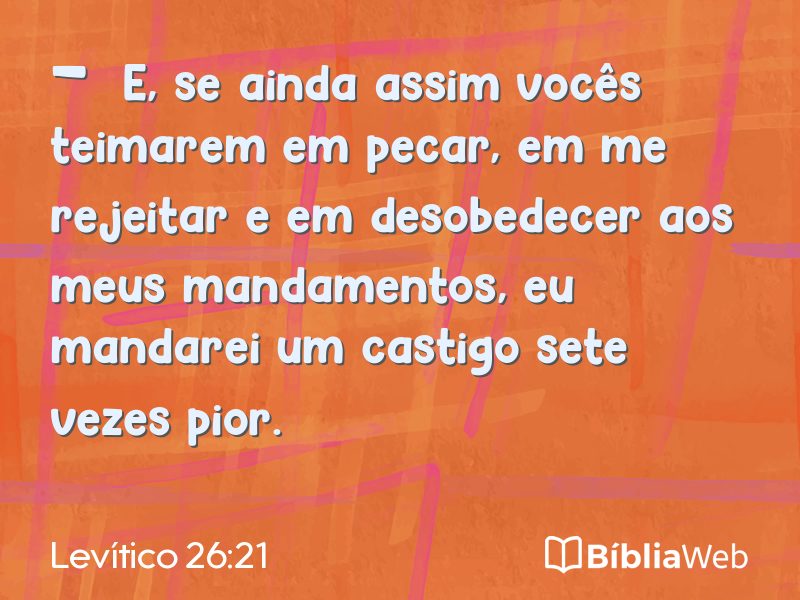 Levítico 26:21 em imagem para compartilhar