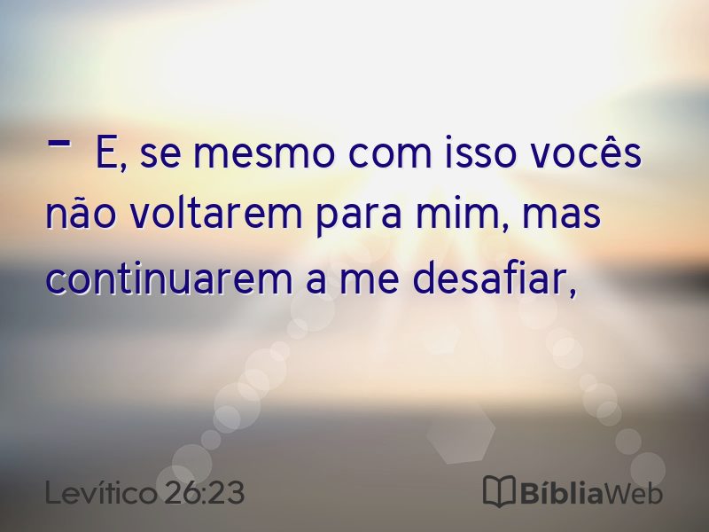 Levítico 26:23 em imagem para compartilhar