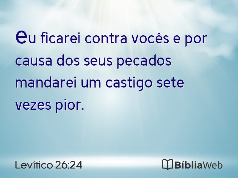 Levítico 26:24 em imagem para compartilhar