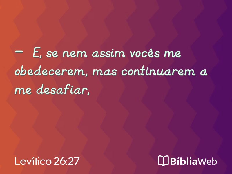 Levítico 26:27 em imagem para compartilhar